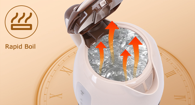 rapid boils small electric kettle tea kettle water kettle small portable mini water boiler tea pot
