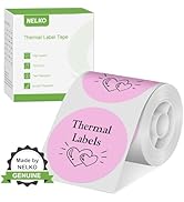 Thermal Labels for Nelko PM220 Label Maker, 2 inch (50mm) Round Thermal Label, Waterproof, Multi-...