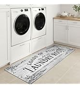 Lansny 24''x60'' Laundry Room Rug Non Slip Waterproof Washable Laundry Room Runner Rug Farmhouse ...