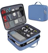 MATEIN Electronics Organizer Case, Cable Organizer Bag with Handle, Blue | Electronic Accessories...