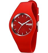 Gosasa Casual Simple Style Silicone Strap Women Men Sports Watches 30M Waterproof