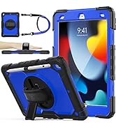 SEYMAC stock iPad 9th/8th/7th Generation Case 10.2‘’, [Full-body] &amp;[Drop-Proof] Case with 360 Rot...