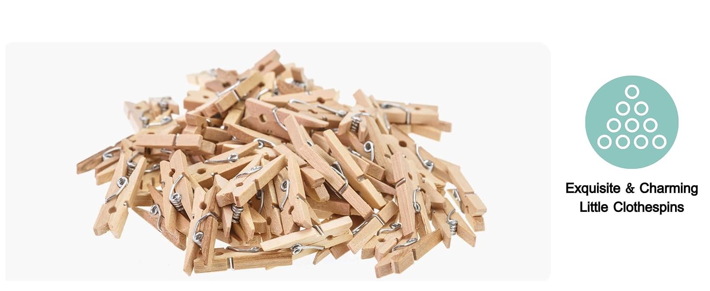 Mini Photo Wooden ClothesPins