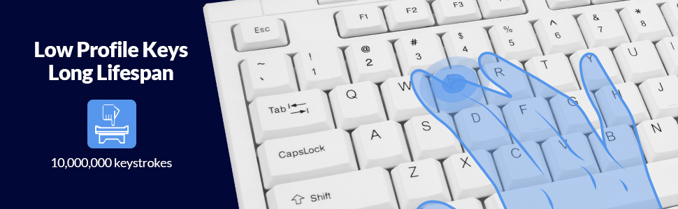 Low Profile USB Wired Keyboard