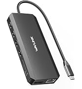WAVLINK USB C Docking Station - Dual Monitor, Triple Display, 2 HDMI, DisplayPort, PD Charging, E...