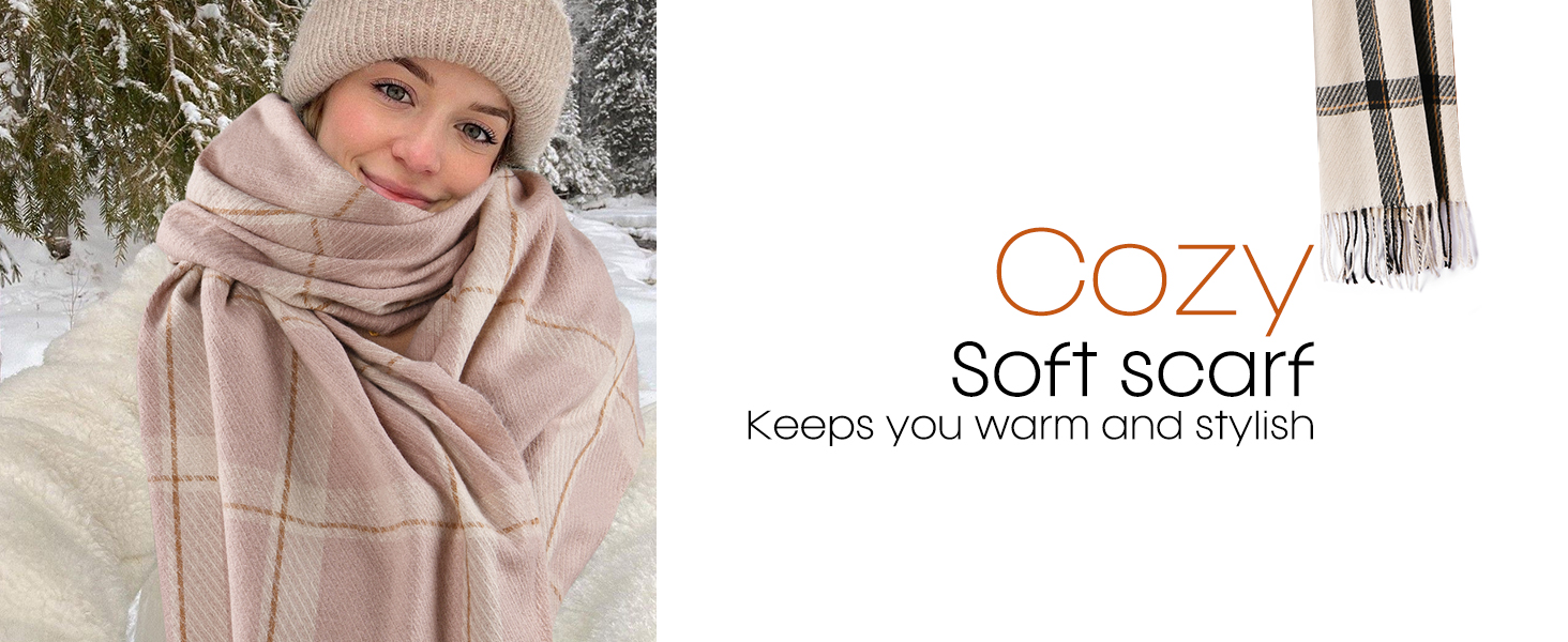 cozy soft scarf keep warm and fashion