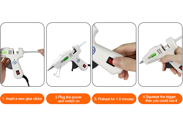 glue gun with sticks