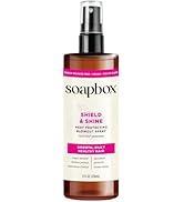 Soapbox Heat Protectant Spray, 8oz - Strengthening Hair Care, 3-in-1 Heat Protection, Shine Boost...