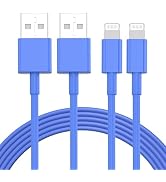 6 ft iPhone Charger 3pack, [Apple MFi Certified] USB to Lightning Cable 6ft, iPhone Charger Cord ...