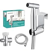 BARROCK Chrome Handheld Bidet Sprayer for Toilet,Stainless Steel Baby Cloth Diaper Jet Spray Kit,...