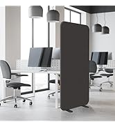 DECOLAB Room Divider Panel, Standing Privacy Partition Dividers for Office, Studio Apartment, Cla...