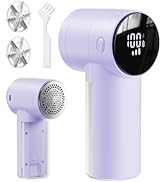 Rechargeable Fabric Shaver antime Electric Lint Remover Lint Shaver with Digital Display, Sweater...