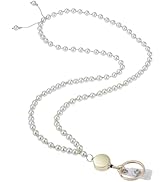 Ornaland Teacher Lanyard Pearl Beaded Lanyards for id Badges Retractable for Nurse Student Office...