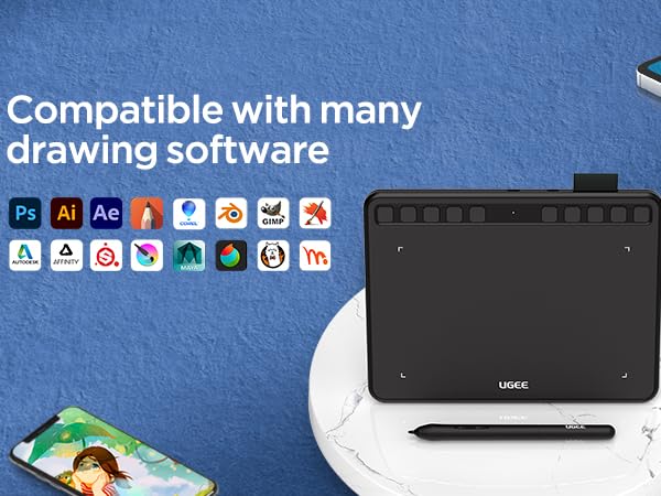 graphic tablet with screen