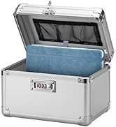 LOCKCURX Large Lock Box - Security Combination Lock Box, Locking Storage Case for Personal Items ...