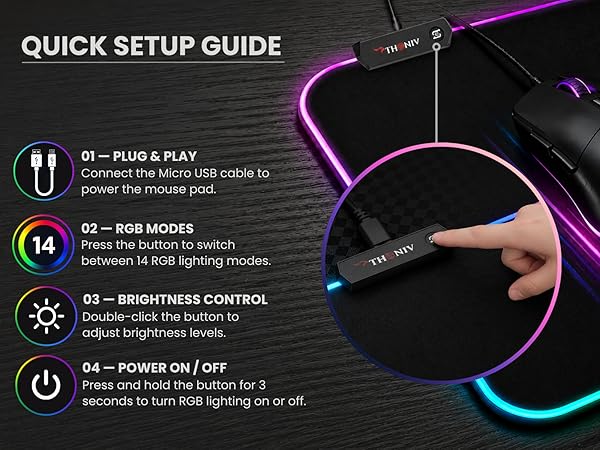 RGB Mouse Pad Extended