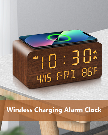 wireless charging clock