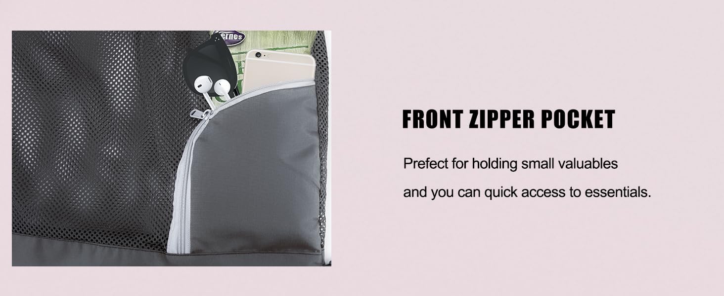 Front Zipper Pocket