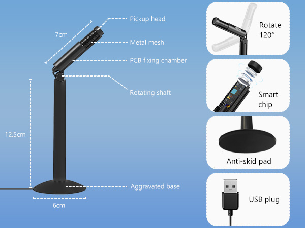 USB computer microphone for laptop