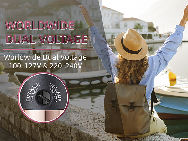 Worldwide dual voltage support 110V-240V