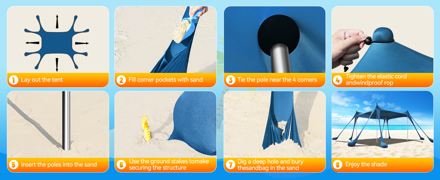 beach tent sun shelter