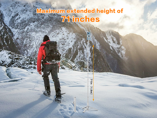 Expand your field of view with an impressive 71-inch maximum extension. Combining superior stability
