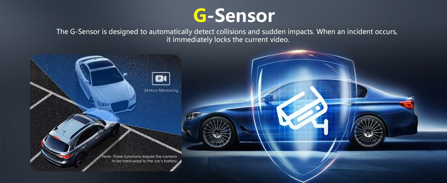 Rear View Mirror Video Recroder Car DVR 4.5" Mirror Dash Cam Backup Smart Rearview Front and Rear