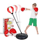 YEEBAY Punching Bag for Kids Age 4, 5, 6, 7, 8 Years Old Boys, Incl Boxing Gloves &amp; Stand, Height...
