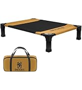 ONETIGRIS Elevated Dog Cot, Raised Bed for Medium Large Dogs Indoor Outdoor Cooling Elevated Dog ...