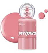 PERIPERA SYRUPY TOK CHEEK 15 Colors, Liquid Blush, Dewy Finish and Hydrates All day, Soft Velvet ...