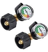 GasSaf Propane Tank Gauge - Propane Level Indicator Fit for RV Camper, BBQ Gas Grill, Heater and ...
