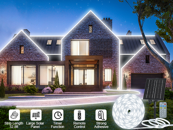 led strip lights solar outdoor strip lights waterproof led strip lights with remote 
