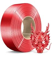 SUNLU Silk PLA Plus Filament Refill, Smooth Silky Surface, No-Spool 3D Printer Silk Filament 1.75...