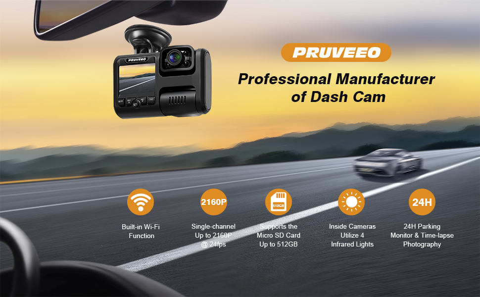dash cam front and inside