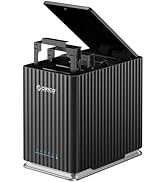 ORICO 5 Bay USB 3.1 Type-C Hard Drive Enclosure - Plug and Play DAS Storage Enclosure with 12V/10...