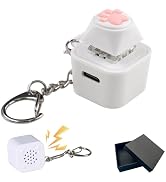 Cat Fidget Toy - Can Make Cat Sounds Cat's paw Keychain,USB-C Rechargeable Stress Reliever with C...