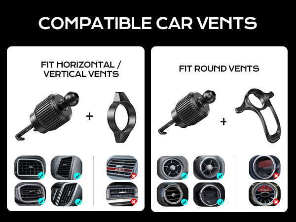 Wireless car charger mount