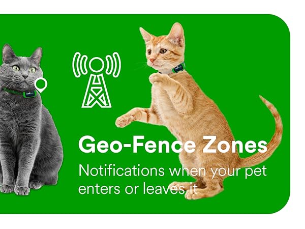 multi-pet tracking with geo fence and notification alarms if lost or stolen