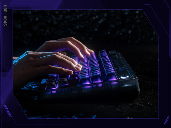 Mechanical Keyboard Hot-Swappable Kailh Switches RGB Backlight Programmable Windows Android