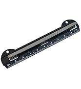 WorkLion 3 Ring Hole Punch for Binder, Portable Puncher, Office Assistant, Black