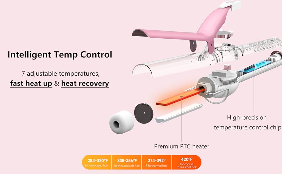 1 inch curling iron ceramic