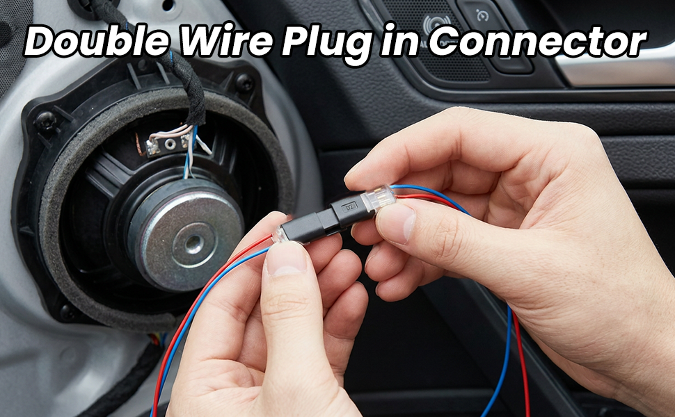 flame-retardant locking wire quick connectors double wire plug in connector with locking buckle