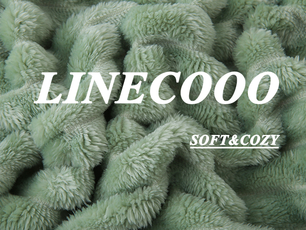 sage green throw blanket