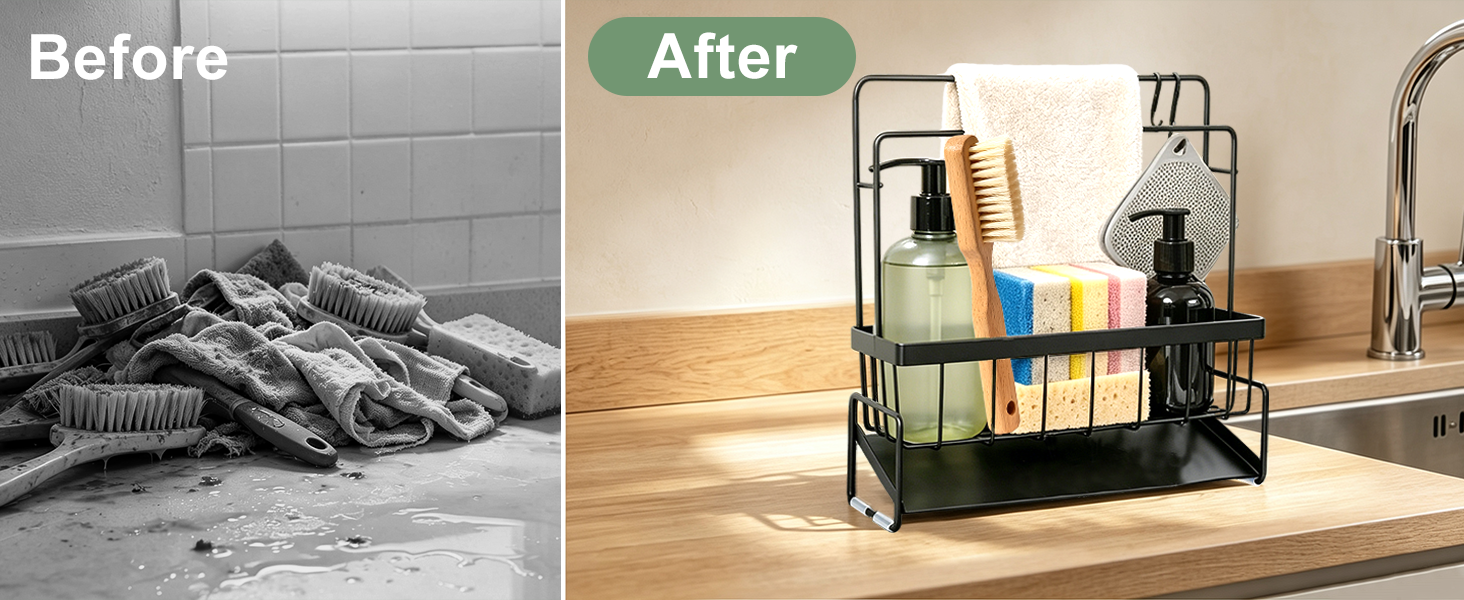kitchen sponge holder for sink