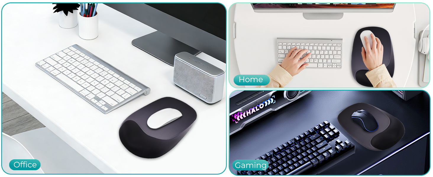 Mouse Pad with Wrist Rest Support