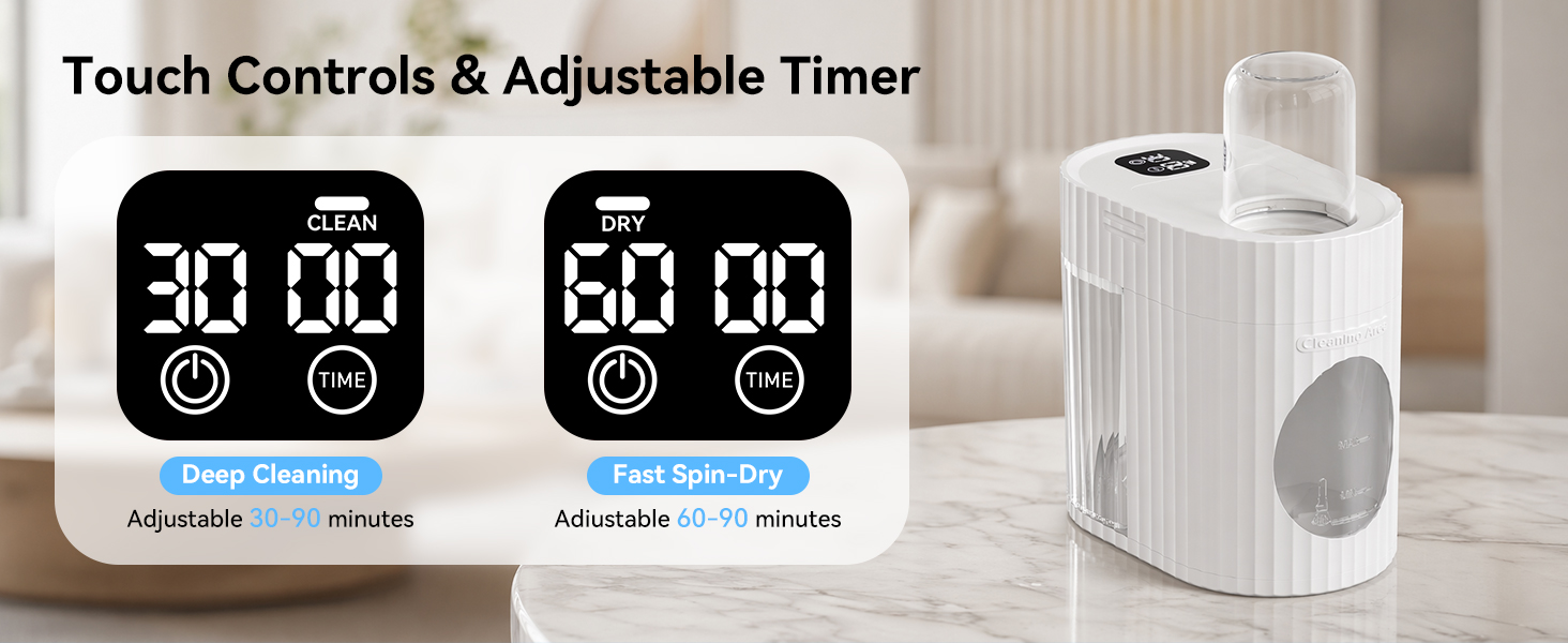 Touch Controls &amp;amp; Adiustable Timer