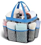 Attmu Mesh Shower Caddy Portable, Quick Dry Hanging Shower Tote Bag for College Dorm Room Essenti...