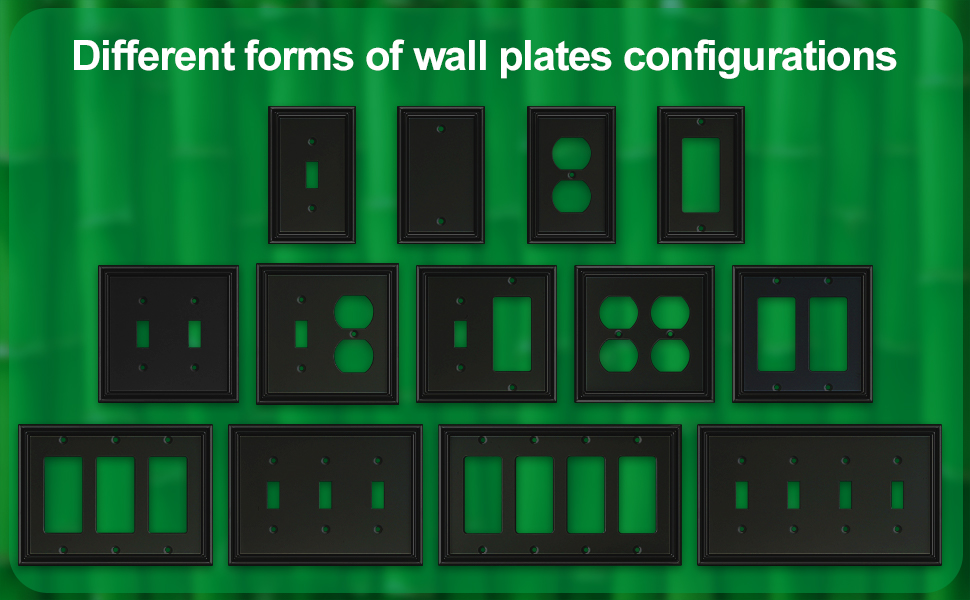 Black Outlet Covers
