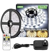 Lepro LED Strip Light, 3000K-6000K Tunable White, 16.4ft Dimmable Bright LED Tape Lights, 300 LED...