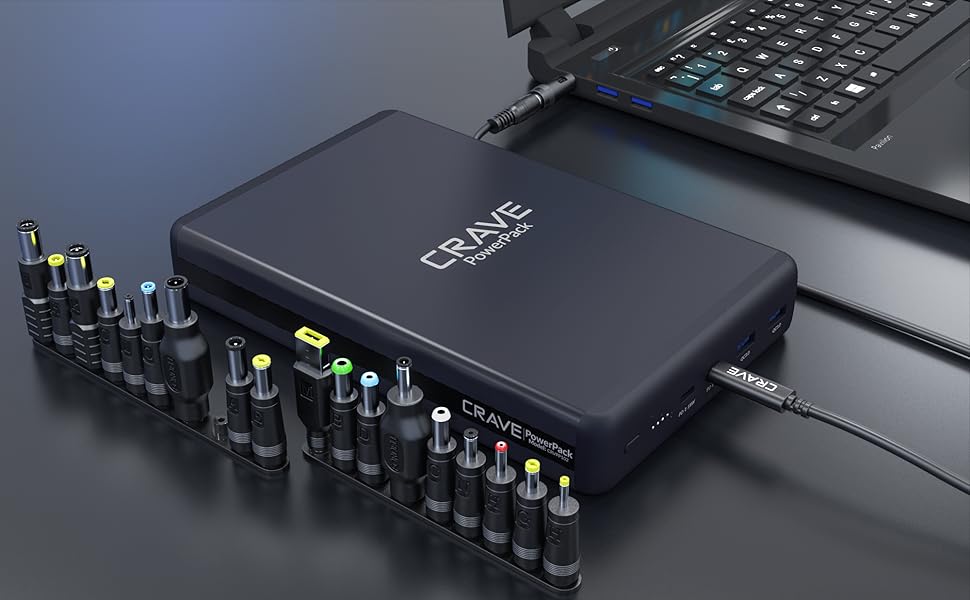 laptop adapter kit 19pcs adapters PD to DC cable USB-C to DC